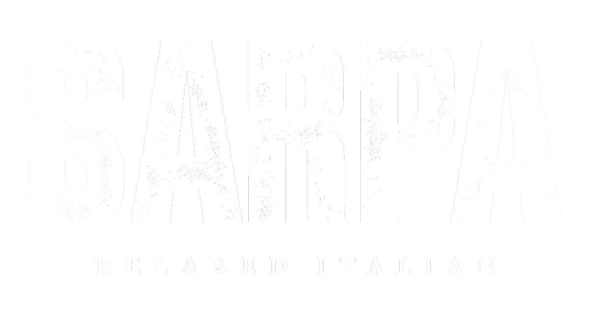 sarpa white logo perfect width slogan